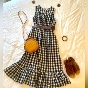 Cotton a new day black gingham sundress.